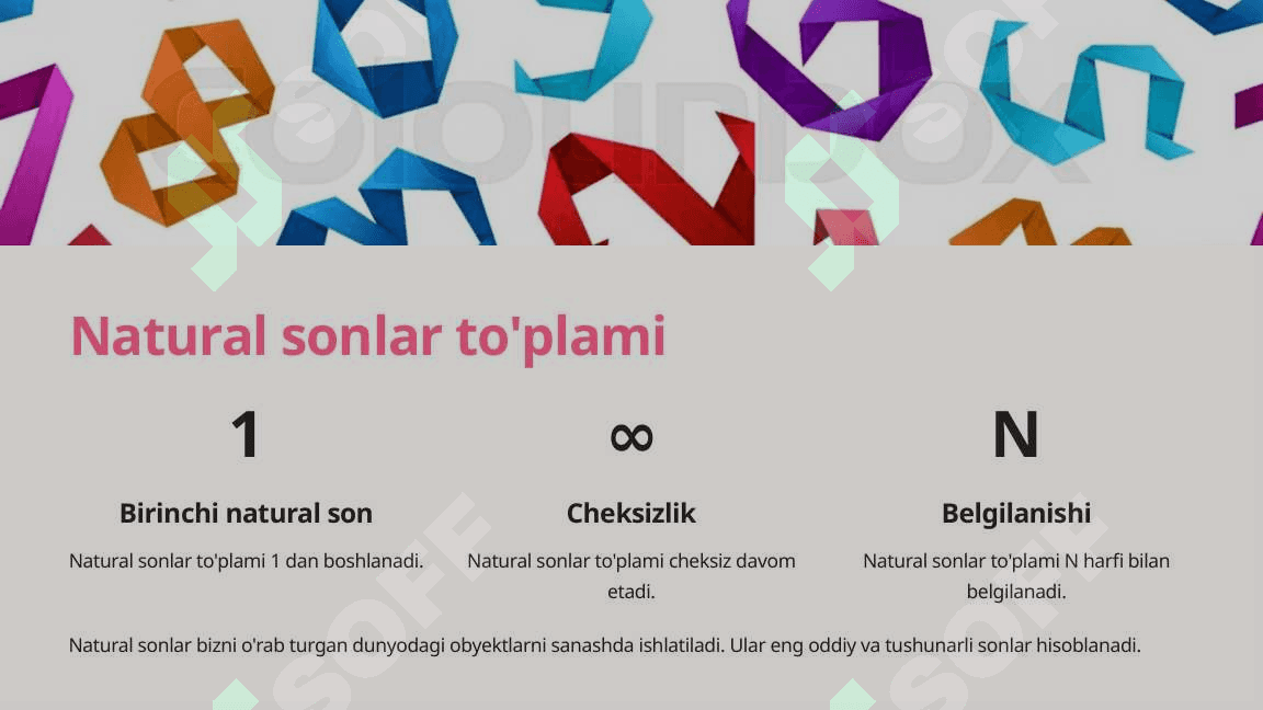 Sonli to'plamlar 3