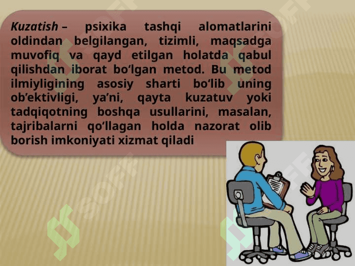 Kuzatish metodi va uning turlari 3