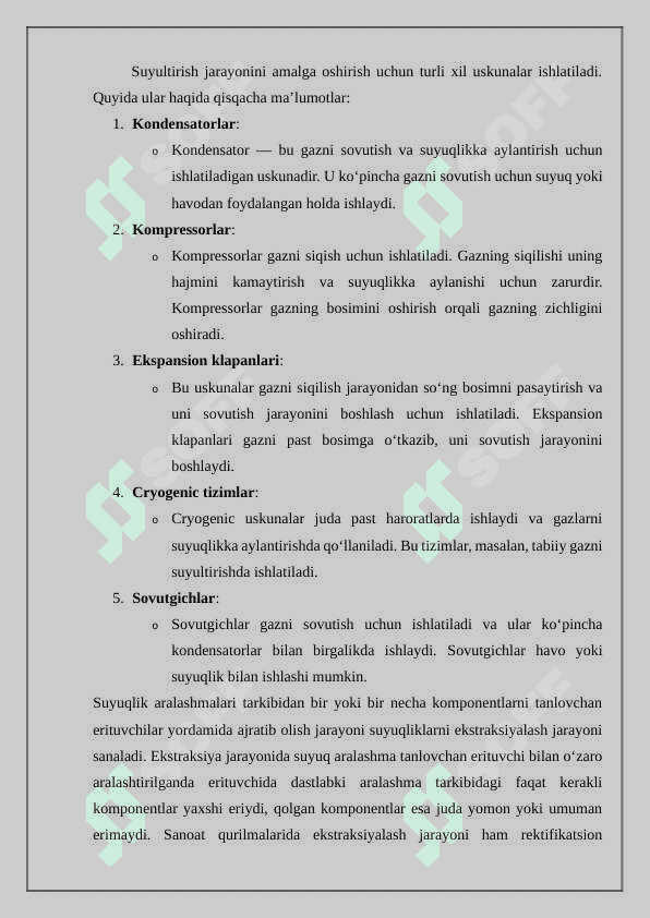 Suyultirish jarayonlari va uskunalari 4