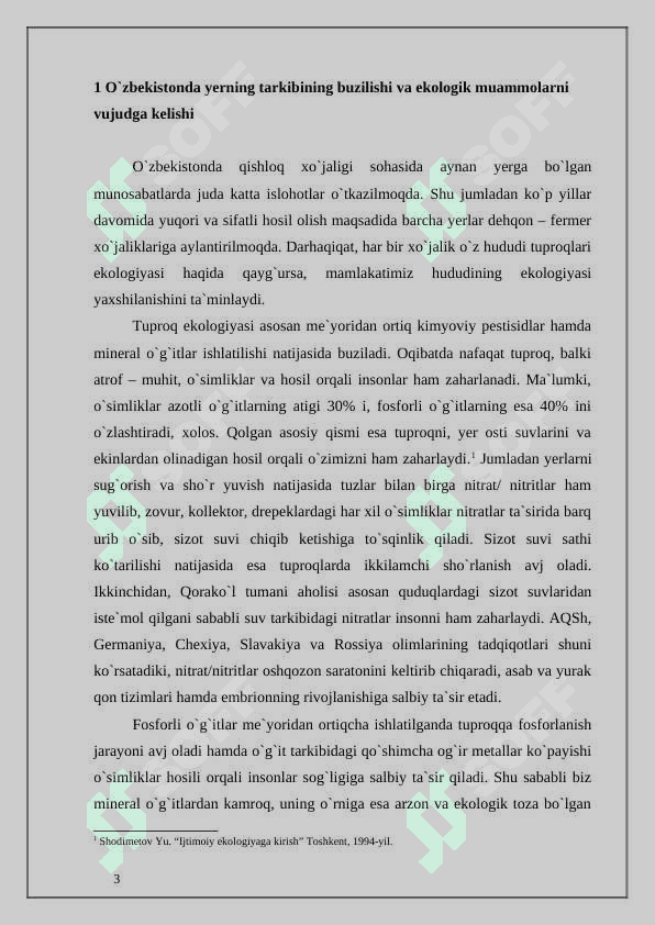 O'zbekiston respublikasi ekologiya muommolari 2