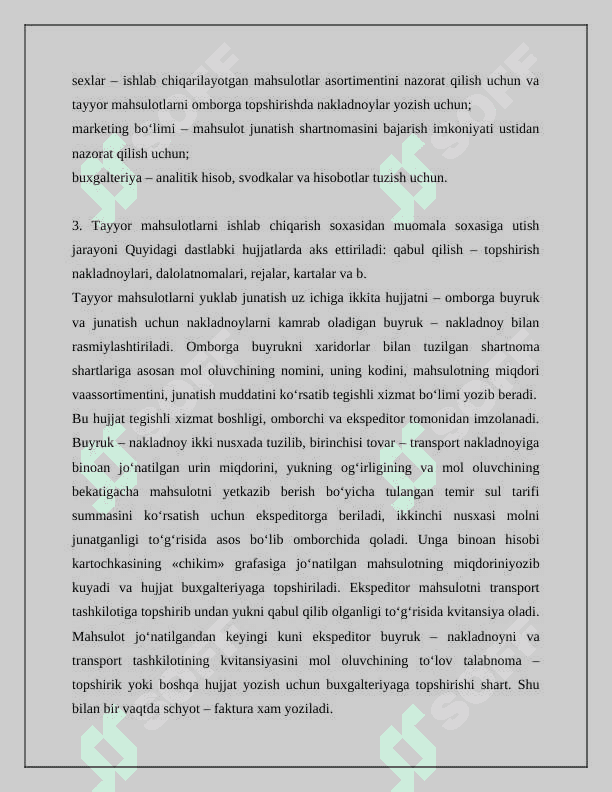 Tayyor mahsulotlarni saqlash 4