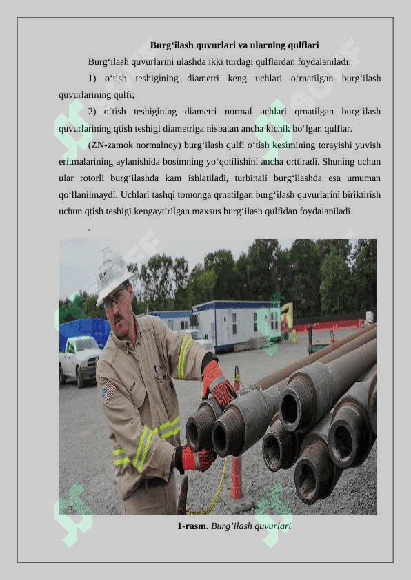 Quduqlarni tugallashda texnika xavfsizligi qoidalari 2