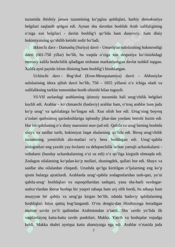 MAZDAK BOSHCHILIGIDAGI QO‘ZG‘OLON 7
