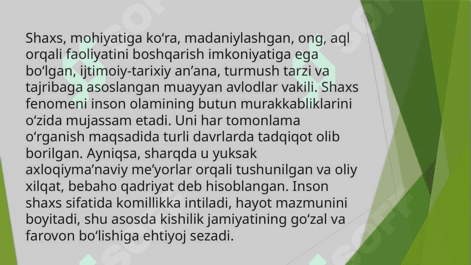 Shaxsni oʻz oʻzini anglashi 5