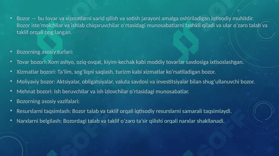bozor va tavakkalchilik 3