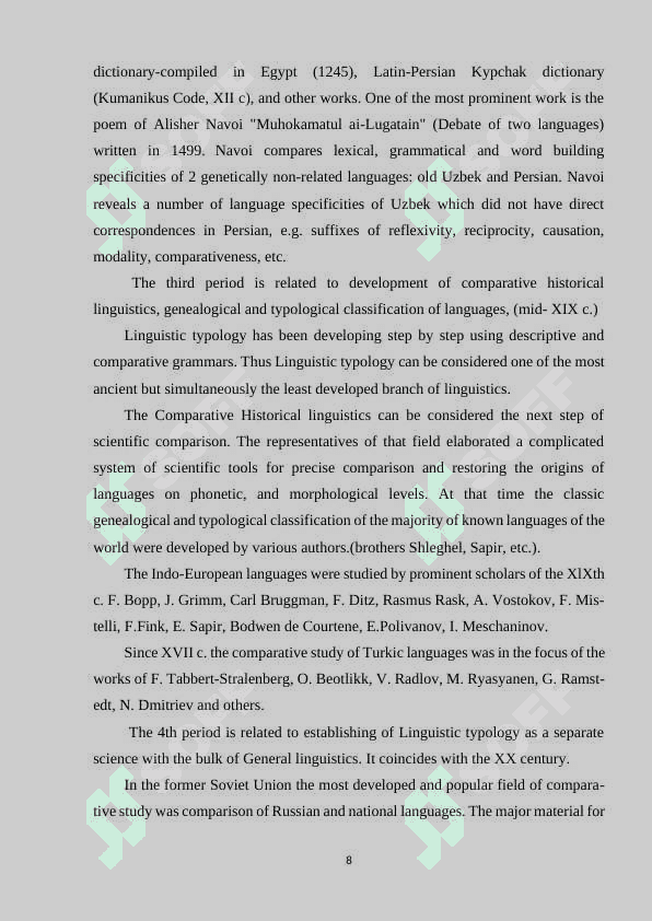 GENERAL CONCEPT OF MODERN 8