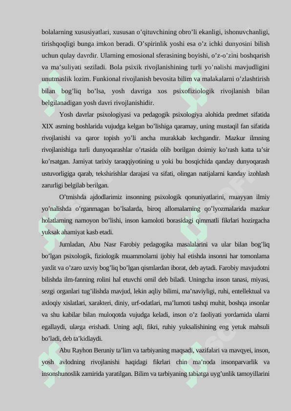 KASBIY  FAOLIYATGA  INDIVIDUAL  YONDASHISHNING PSIXOLOGIK  JIHATLARI   Psixik taraqqiyot qonuniyatlarining  kasbiy  faoliyat  samaradaorligi omili  sifatida 4