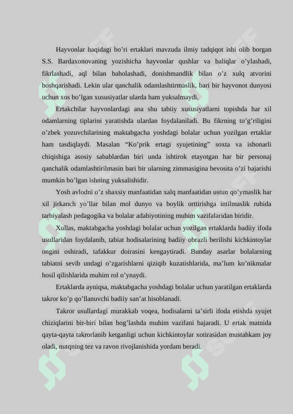 7 YOSHLI BOLALARNI BADIIY ASARLARNI QAYTA HIKOYA QILISHGA O`RGATISH 8