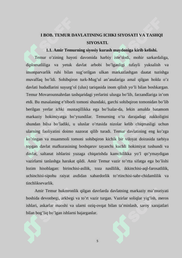 AMIR TEMURNING ICHKI VA TASHQI SIYOSATI 5