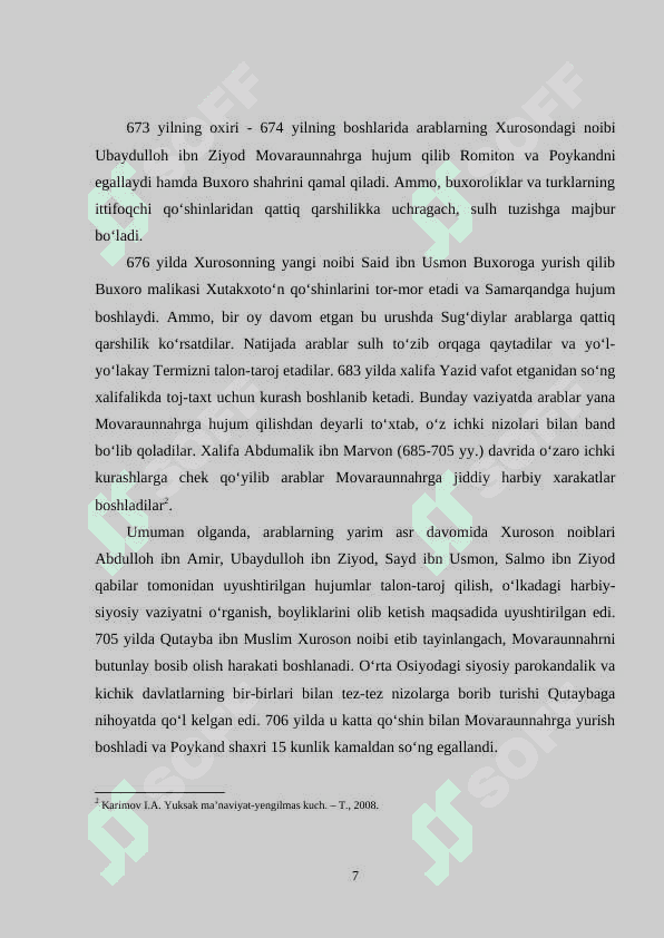 ARAB XALIFALIGI DAVRIDA MOVAROUNNAHR 7