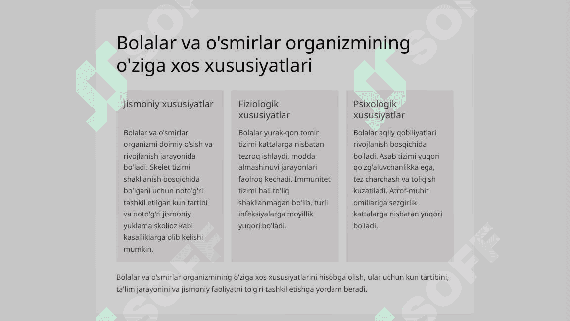 Bolalar va o‘smirlar gigienasi. 4