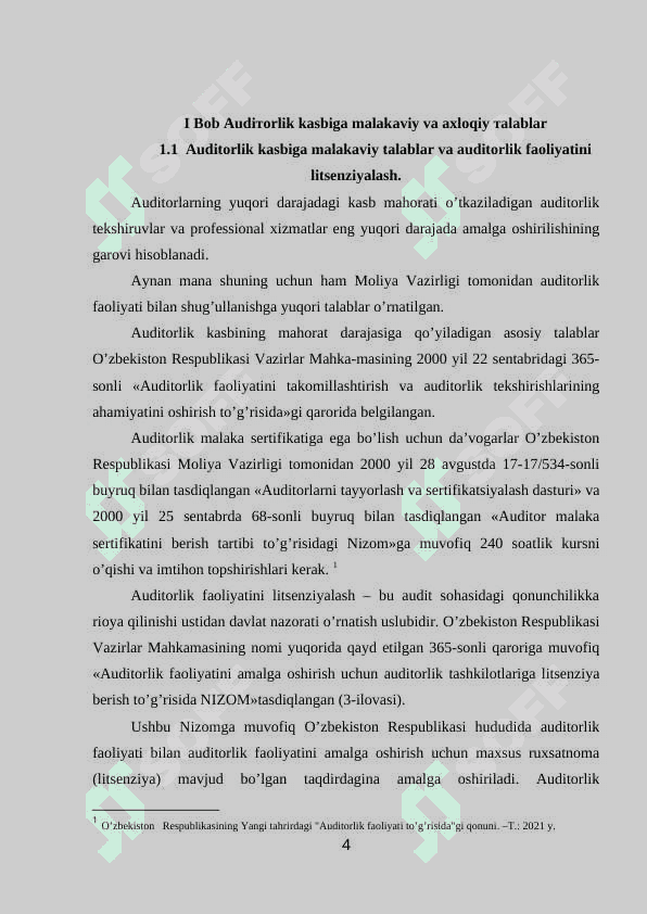Auditorlik kasbining axloqiy talablari 4