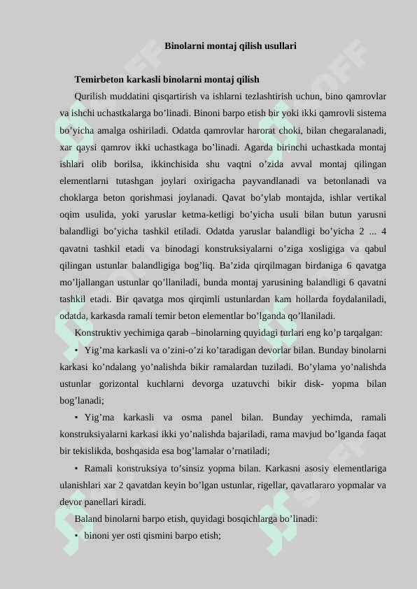 O’ta baland binolarni barpo etish 7