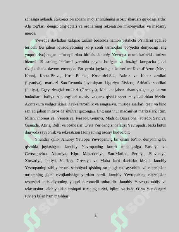 JANUBIY YEVROPA GEOGRAFIYASI 8