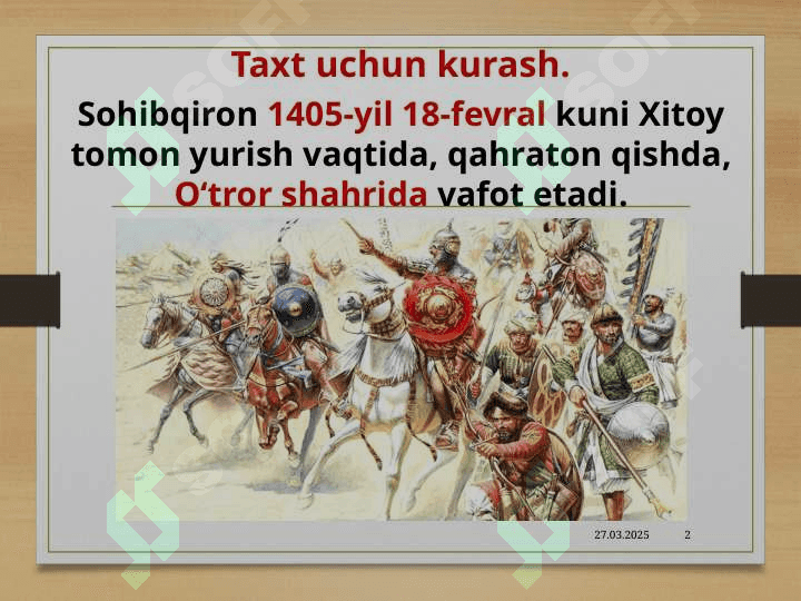 Temuriylar davridagi siyosiy jarayonlar 2