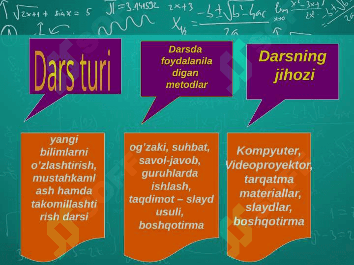 Matematik formulalar bilan ishlash 6