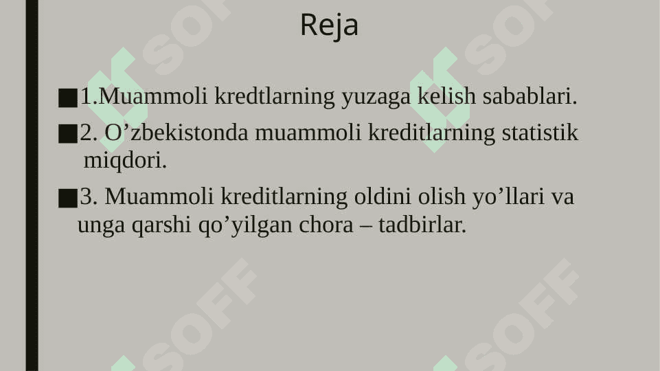 Muammoli kreditlar 2