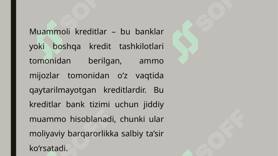 Muammoli kreditlar 3