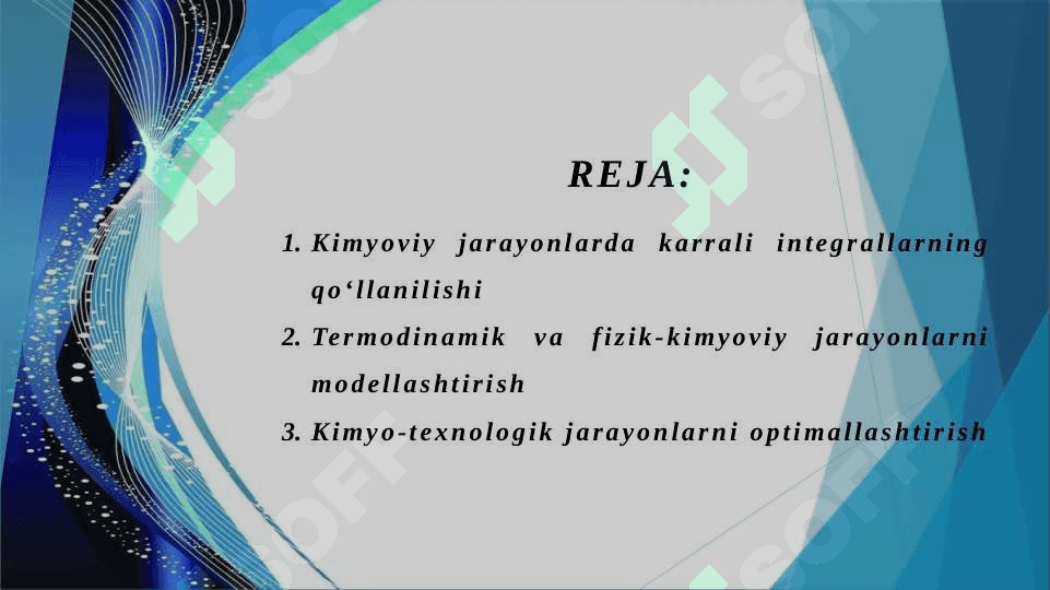 Karrali integrallarning kimyodagi tadbiqlari 2