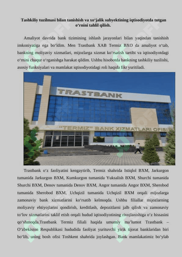 Trastbank   MALAKAVIY AMALIYOT (BITIRUV OLDI) 4