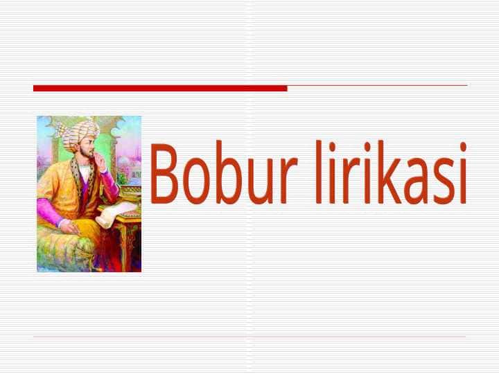 Bobur lirikasi