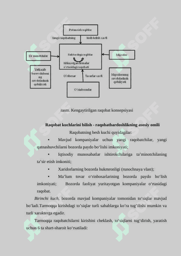 Raqobat kuchlari nazariyasi 8