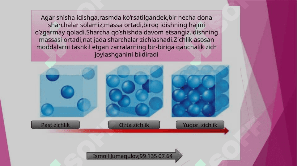 Moddaning zichligi 4