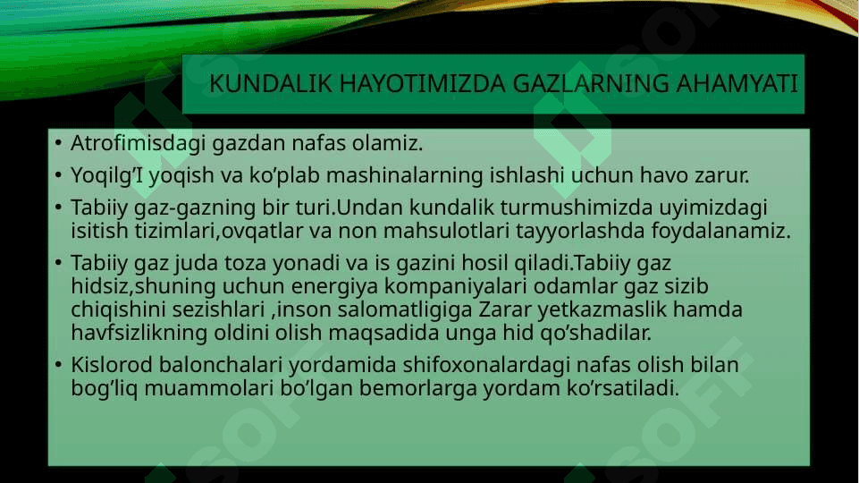 Gazlar 4