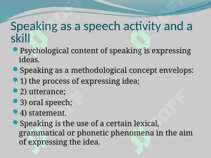 TECHNOLOGIES For TEACHING SPEAKING 6
