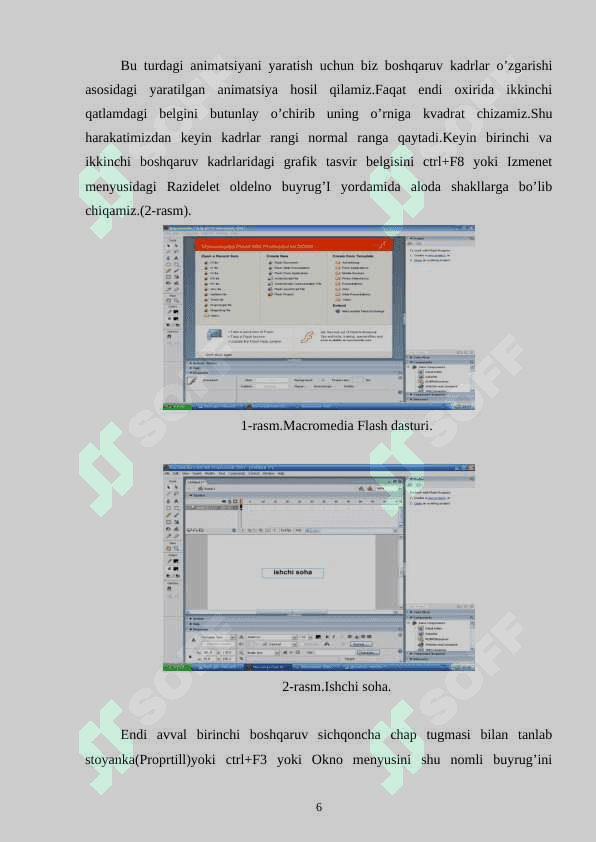 MACROMEDIA FLASH DASTURI 6