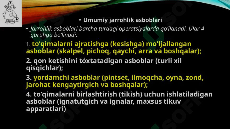 Jarrohlik asboblari 3