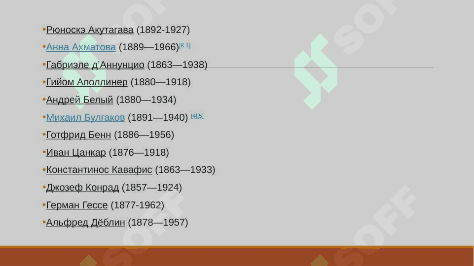 Modernizm va postmodernizm oqimlari 7