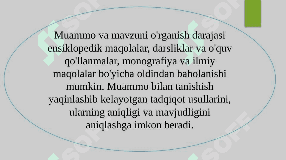 TADQIQOT MUAMMOSINI ANIQLASH 7