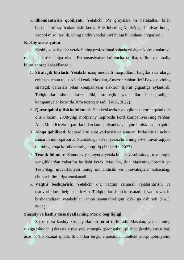 Yetakchilik va qaror qabul qilish 7
