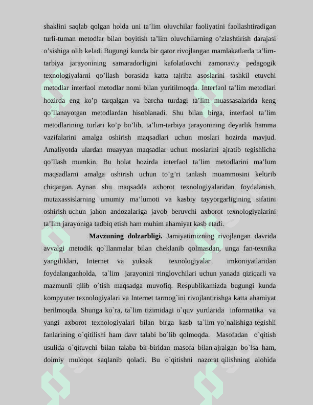 Psixologiya fanlarini o’qitishda masofaviy ta’limdan foydalanish 4