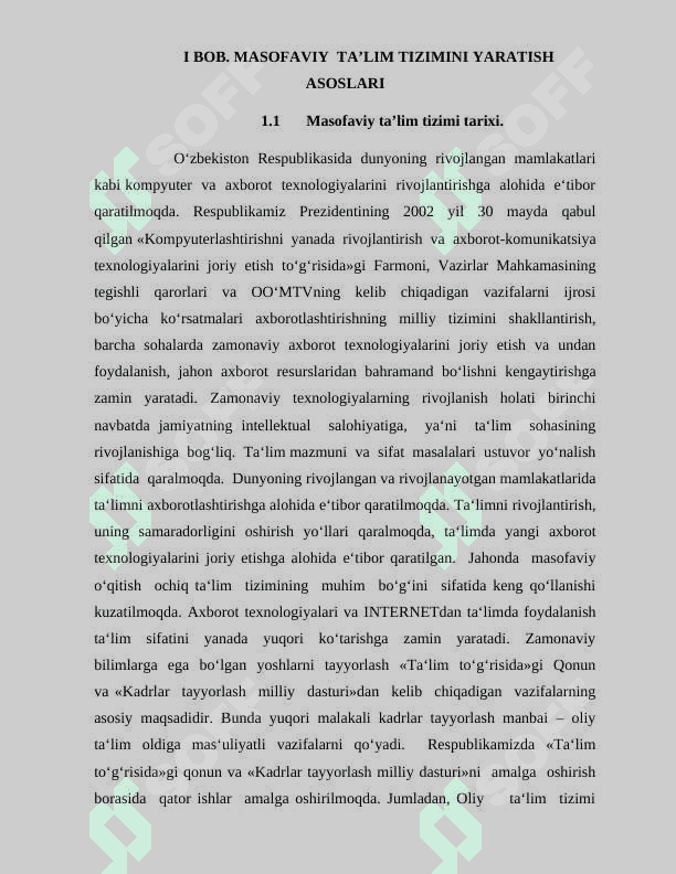 Psixologiya fanlarini o’qitishda masofaviy ta’limdan foydalanish 7