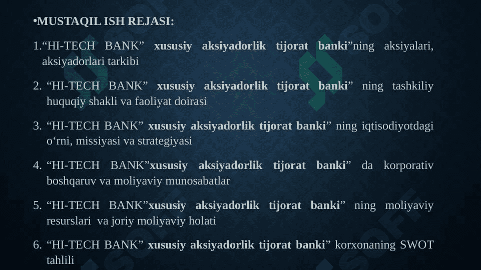 HI-TECH BANK 2