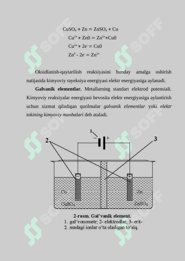 Metallarning xossalari. Metallar korroziyasi 3