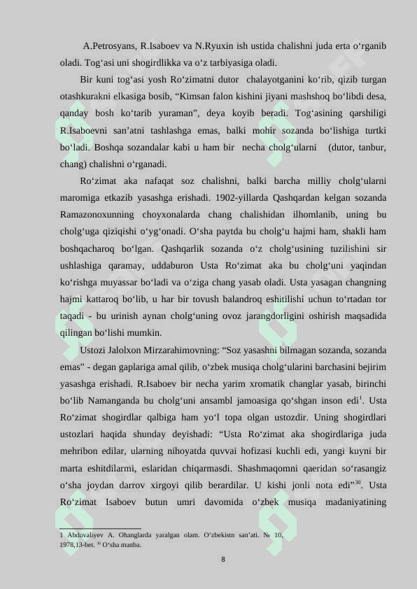 OʻZBEK XALQ CHOLGʻULARI TARIXI 8
