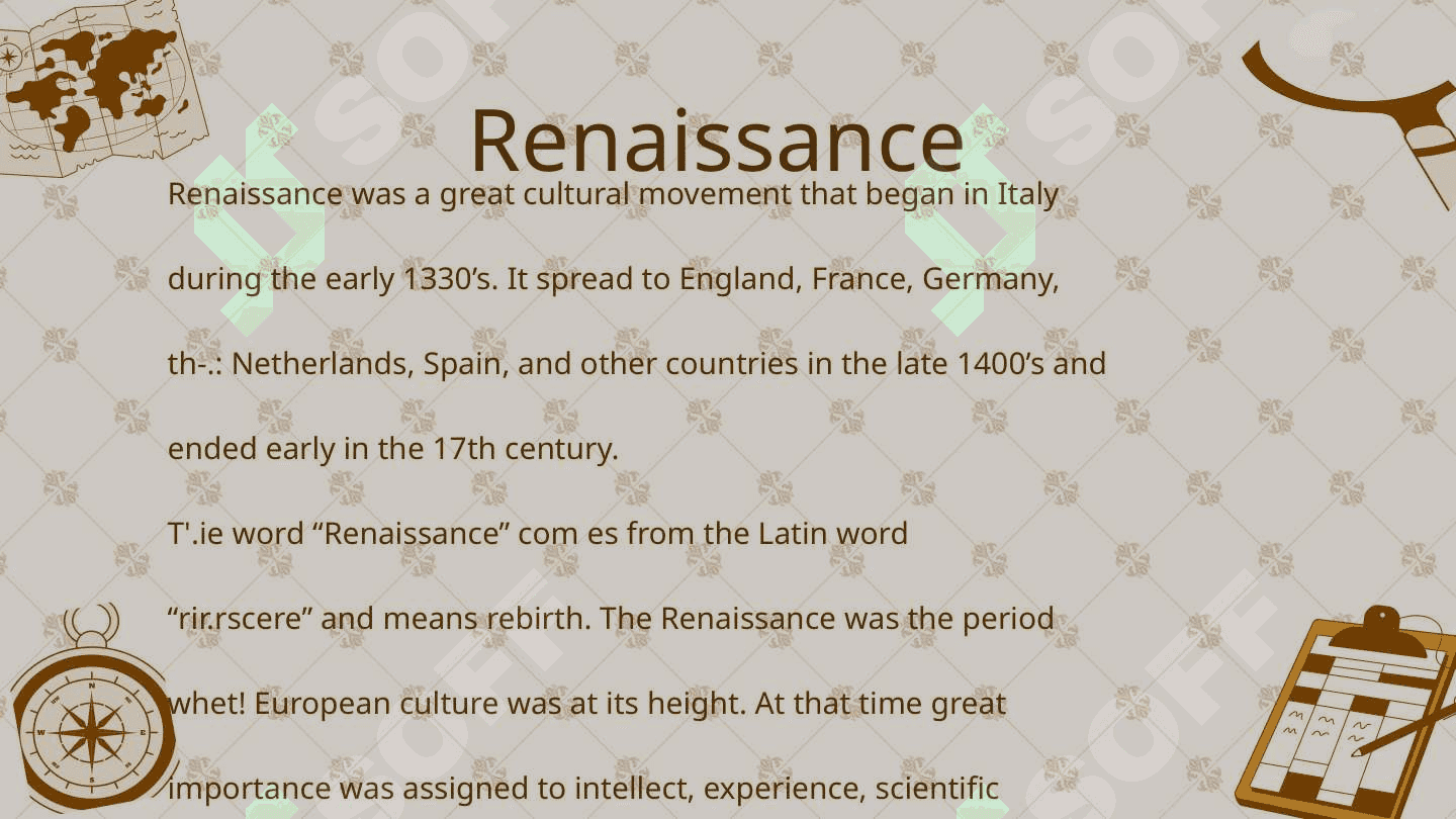 Renaissance in English literature 3