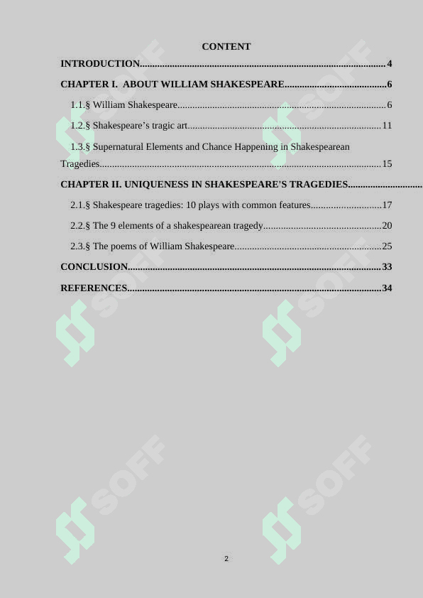 THEME:OPTIMISM OF W.SHAKESPEARE`S TRAGEDIES 2