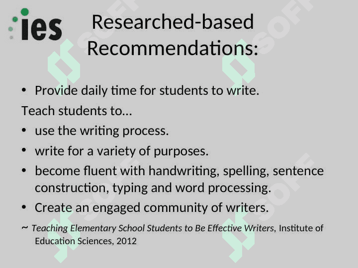 Setting up a SUPER Writing Workshop Within the Classroom 5