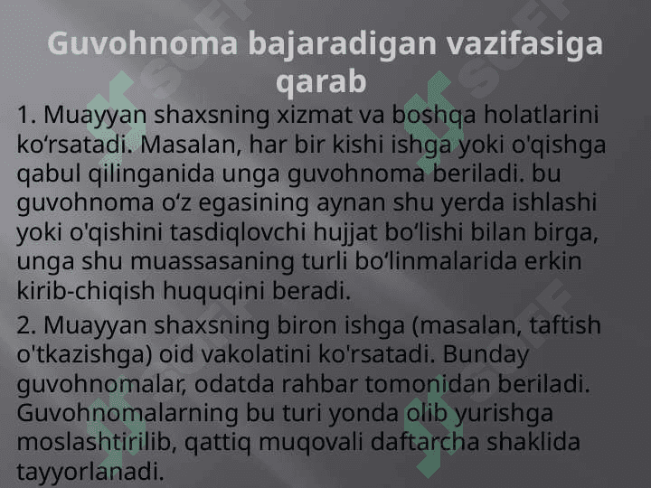 Tashkiliy hujjatlar turlari 8