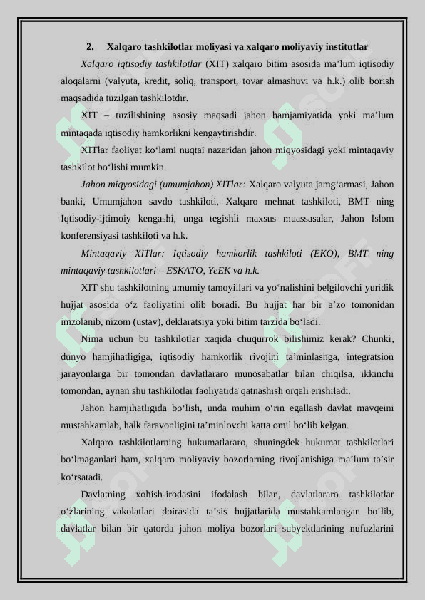 Xalqaro moliya tizimi 4