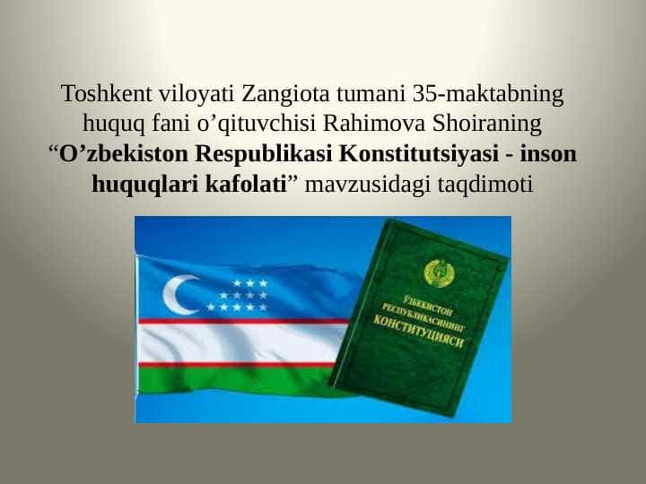 Òzbekiston Respublikasi konstitutsiyasining ishlab chiqilishi va qabul qilinishi.pptx 1