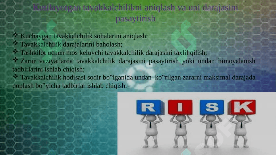 Biznes risklarni boshqarish 5