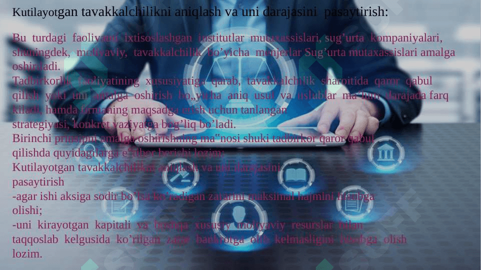 Biznes risklarni boshqarish 6