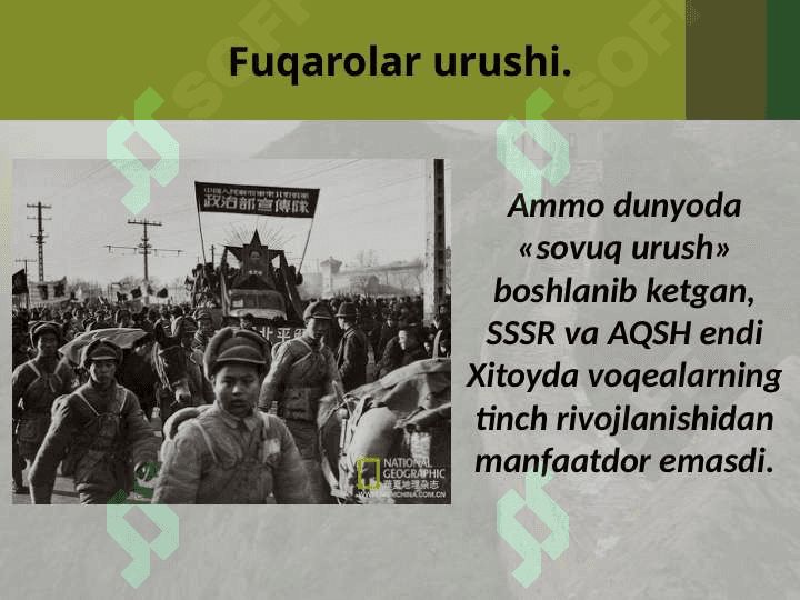 1946-1991  yillarda Xitoy xalq res..10- jahon  (2) 4
