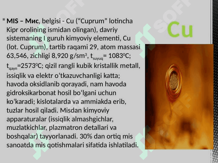 Ruda tarkibidagi misni ajratib olish 2
