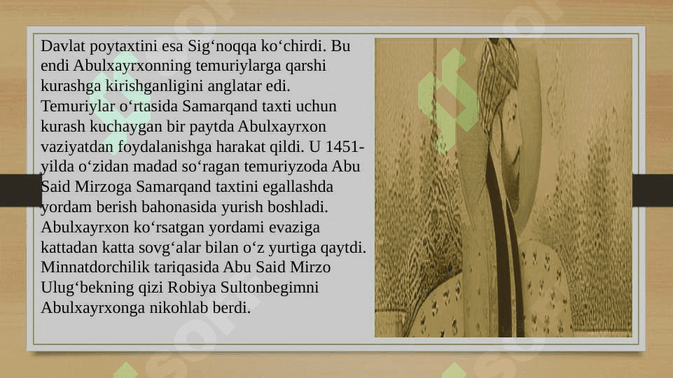 Shayboniyxon davlati tashkil topishi 6